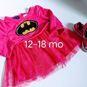 Batman shirt with ruffle lace